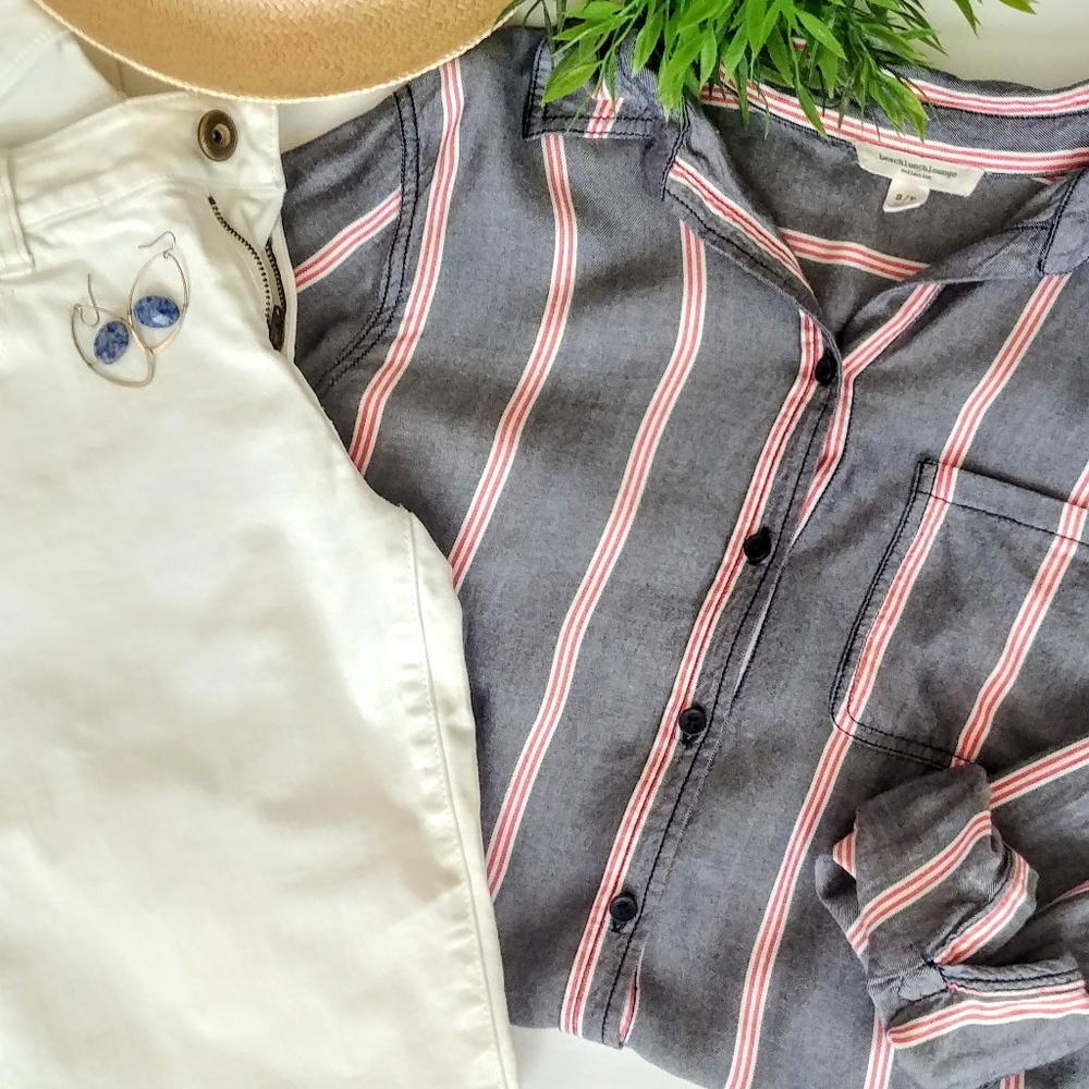 Beach Lunch Lounge Chambray Top beachlunchlounge